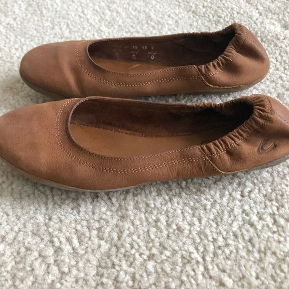 Camel Active leather tan ballet flats size 9 - Picture 9 of 10